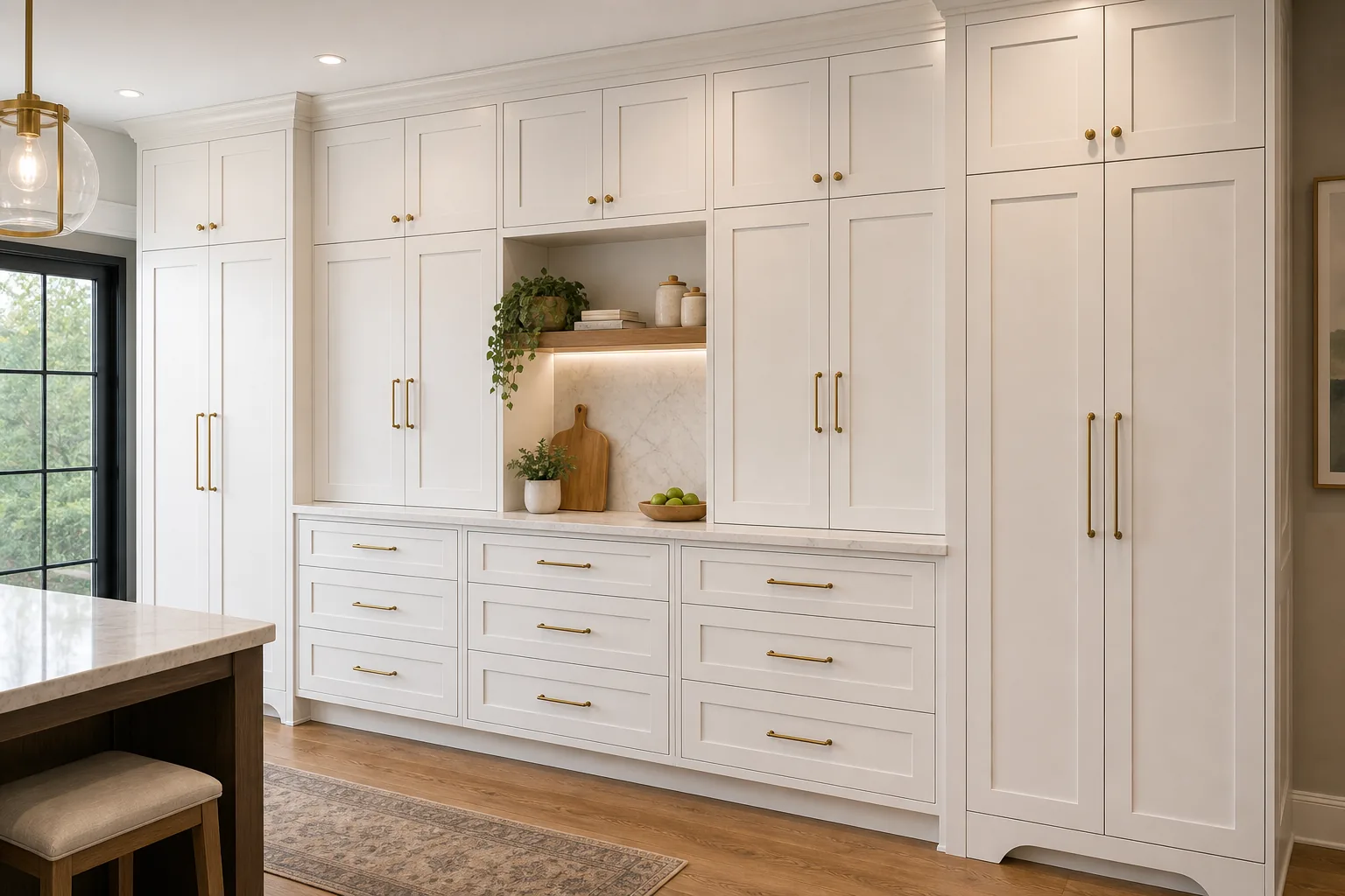 Two-tone kitchen cabinetry with warm wood tones, a 2026 Toledo design trend