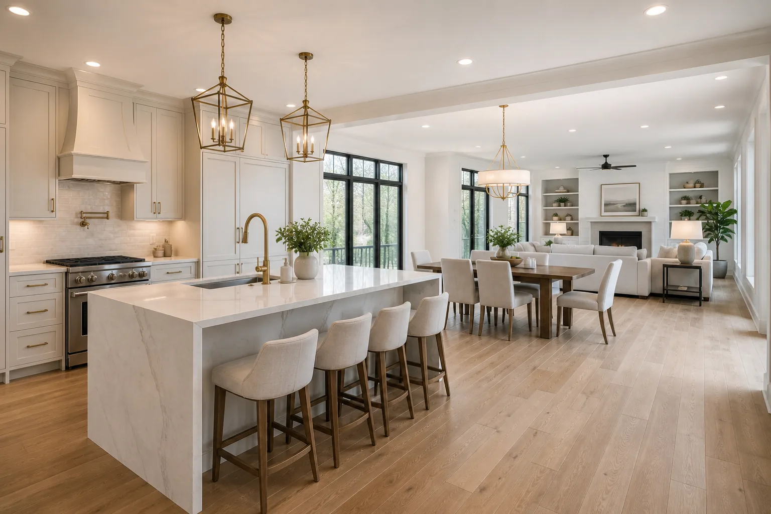 Open concept kitchen remodel in Toledo Ohio home