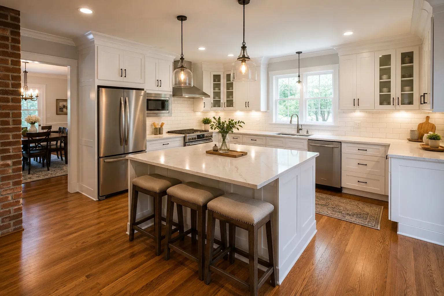Open concept kitchen remodel service Toledo