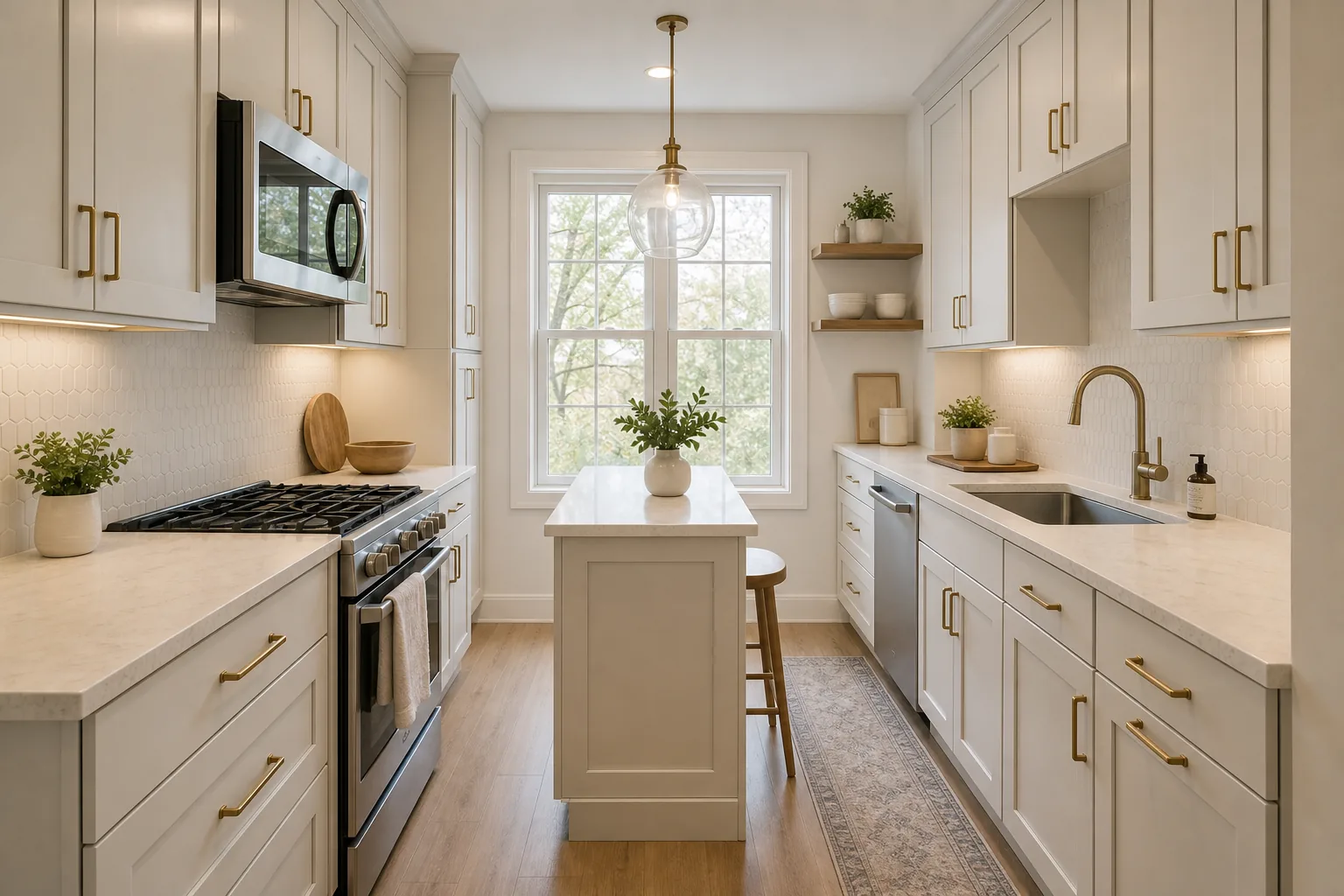 Small kitchen remodel in Toledo Ohio bungalow